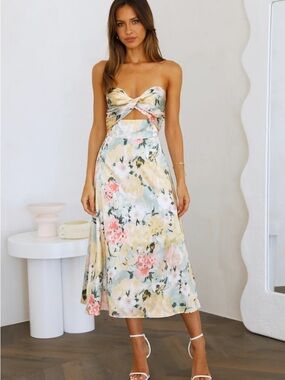 hello molly kick it midi dress Kick It Midi Dress Brown